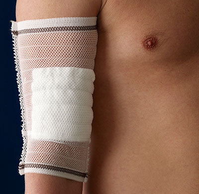 Tubnät Carefix IV LF, L arm/ben brun utan hål - Carefix