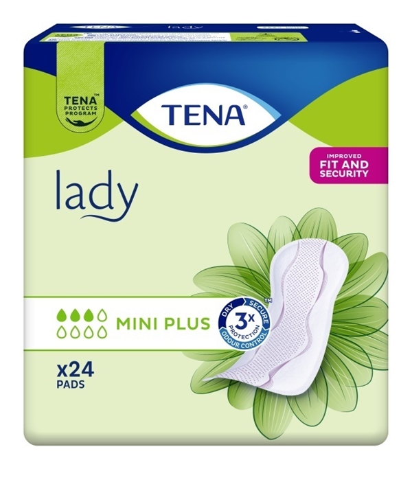 Inkontinensskydd för fixering i byxa, TENA Lady Mini Plus  - Tena - 1