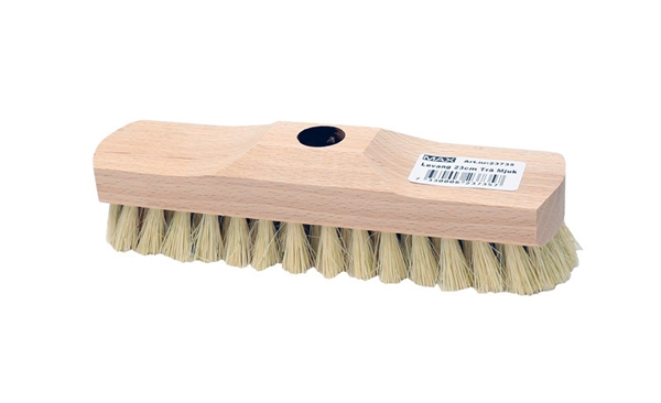 Levangborste trärygg MAX, 23cm vit naturfiber - MAX
