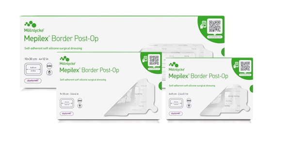 Superabsorberande förband Mepilex Border PostOp, 10x15cm silikon Border - Mepilex