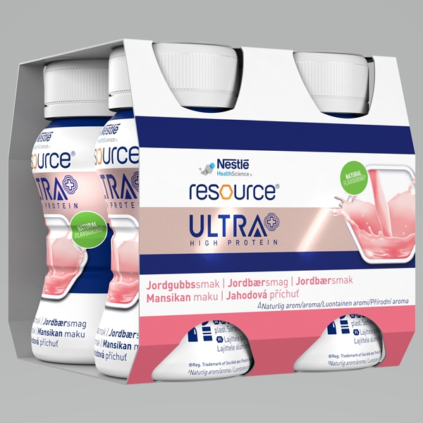 Resource Ultra, 4x125 ml Jordgubb - Resource Ultra XS