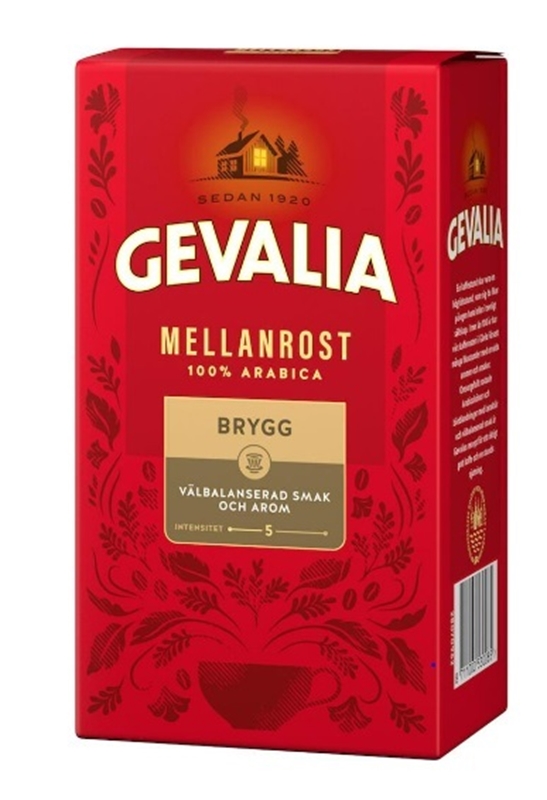 Kaffe Mellanrost Brygg, Gevalia 450g