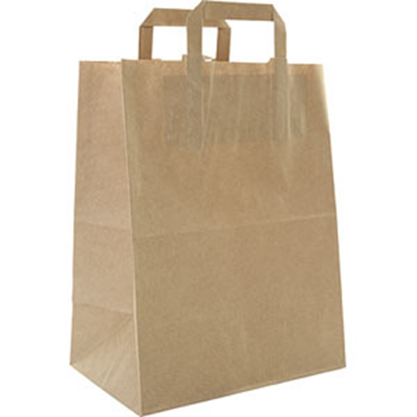 Pappersbärkasse, 8L 220x140x260mm brun