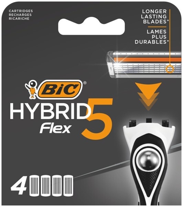 Rakbladshuvuden BIC, till Hybrid Flex 5 rakhyvel - Bic