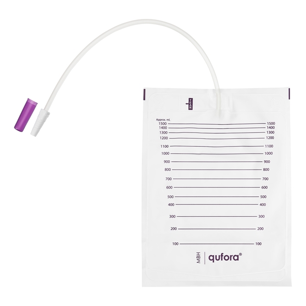 Urinpåse ej tömbar Qufora, 1,5L 35cm bulkfp - Qufora