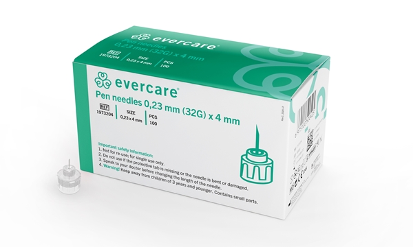 Pennkanyl Evercare, 32G (0.23 x 4 mm) - evercare® - 1