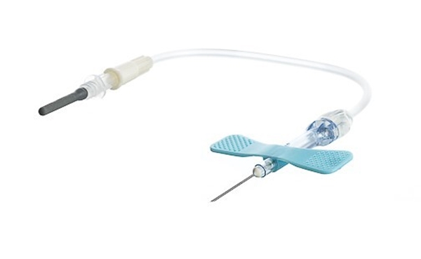 Venprovset VACUETTE Safety, 0,6x19mm 10cm blå u hållare - Vacuette