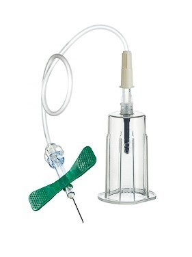 Venprovset VACUETTE Safety, 0,8x19mm 19cm grön m hållare - Vacuette