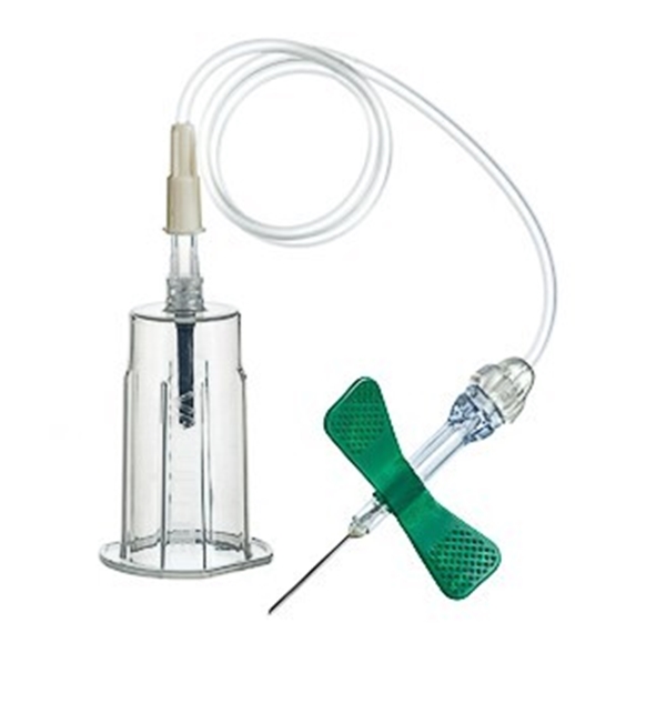 Venprovset VACUETTE Safety, 0,8x19mm 30cm grön m hållare - Vacuette