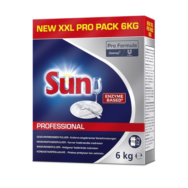 Diskmedel maskin pulver, 6kg - Sun Professional