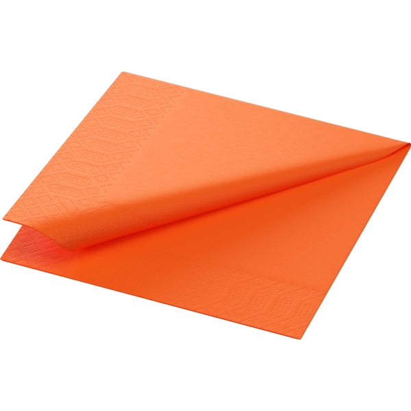 Servett tissue 1/4-vikt 3L, 24x24cm Sun Orange - Biopak