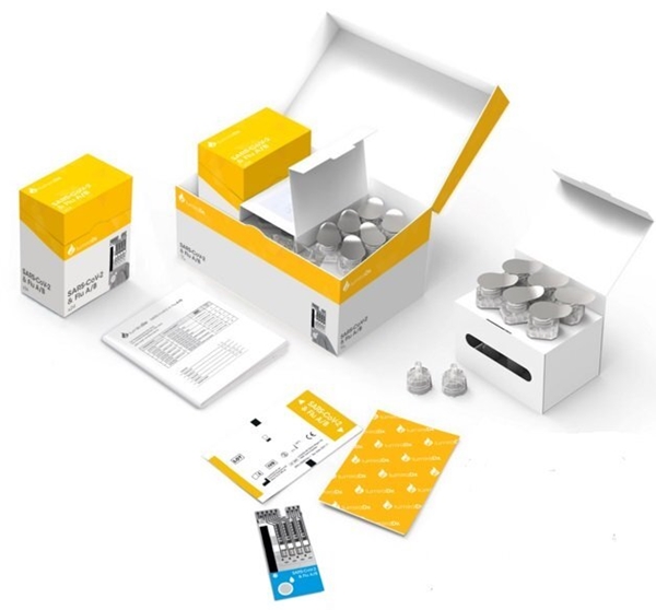 Test Sars-Cov-2 Ag & Flu A/B, testkort LumiraDX - LUMIRADX