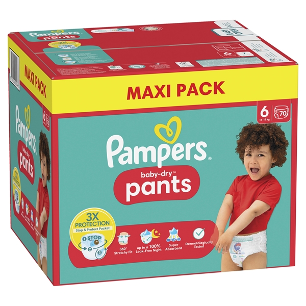 Diaper Pampers BabyDry Pants, S6 15+kg - Pampers