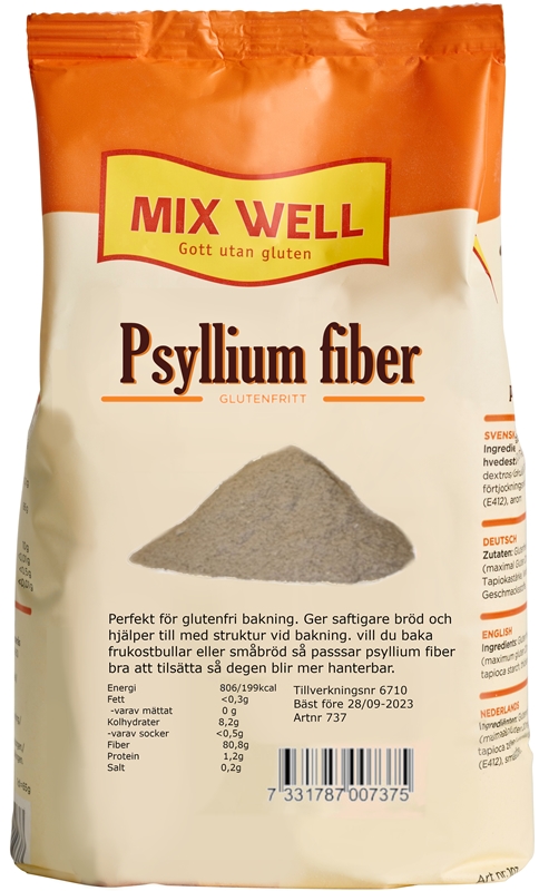 Psyllium fiber/Psyllium husk, 150 g - Mixwell