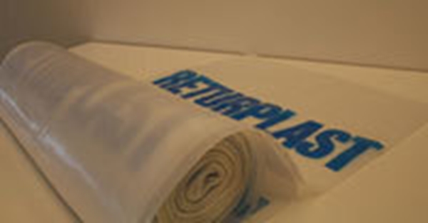 Sopsäck LD plast Tr Returplast, 125L 750x1150mm 50my transp