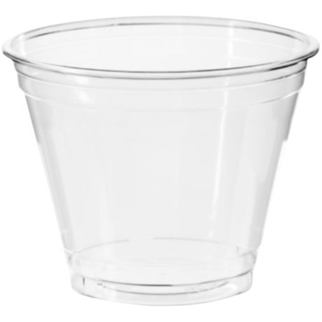 Bägare plast PET frukt, 27cl transparent 93mm