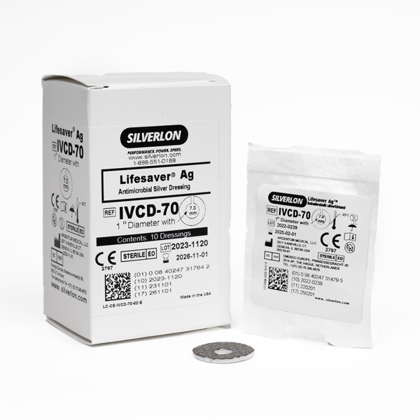 Silverförband Silverlon Lifesaver, Ø2,5cm hål 7mm - Silverlon