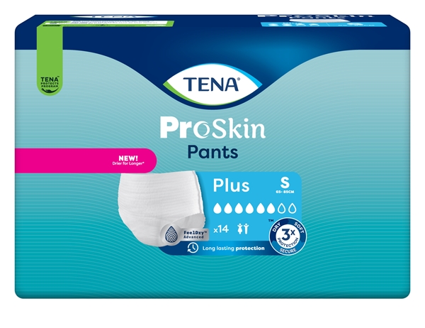 Inkontinensskydd allt-i-ett byxa, TENA Pants Plus S - Tena - 2
