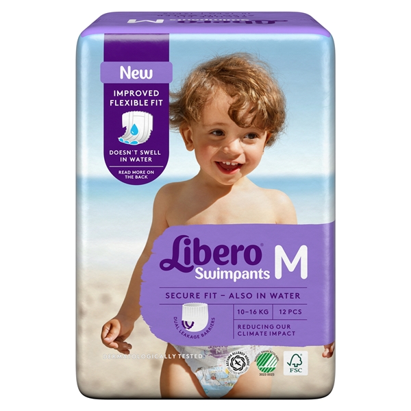 Badblöja engångs, Libero Swimpants M 10-16kg - Libero