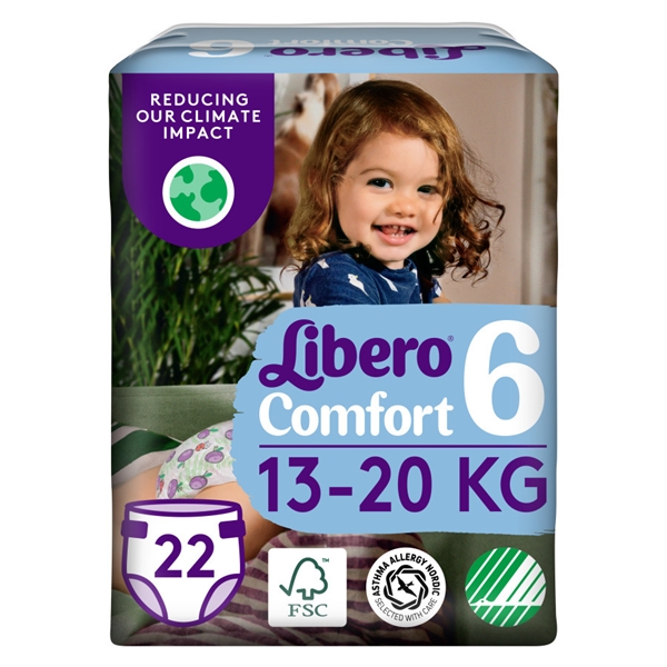 Tejpblöja Libero Comfort, 6 13-20kg - Libero
