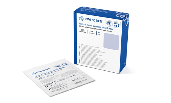 Skumförband silikon Evercare Foam, 10x10cm - evercare® - 1