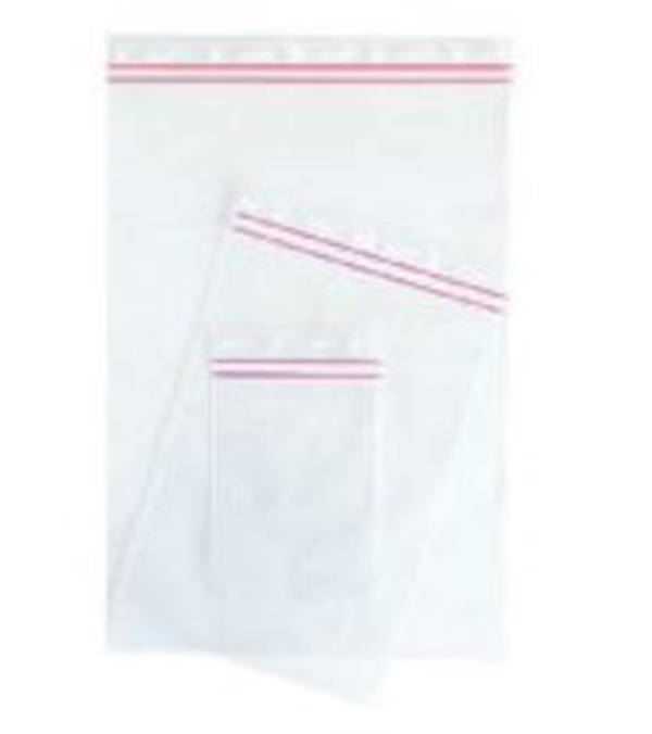 Blixtlåspåse utan skrivfält, 150x200mm 50my transp