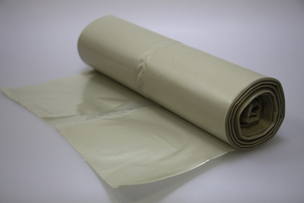 Sopsäck LD plast återvunnen, 90L 620x1150mm 80my transp