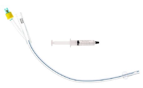 Kateter suprapubisk UnoQuip, 5ml ch14 40cm centralhål sil - UnoQuip