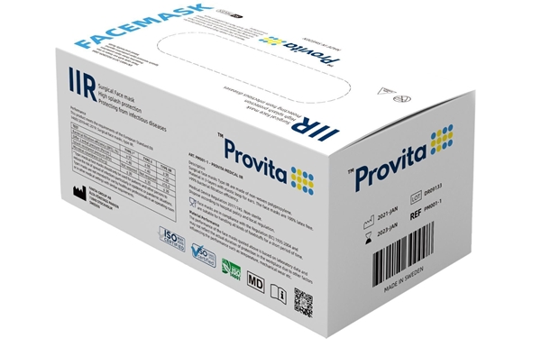 Munskydd op, Type IIR, öronband - Provita - 2