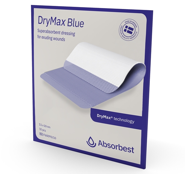 Superabsorberande förband DryMax Blue, 11x10cm - DryMax