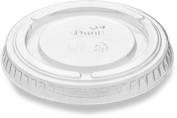 Lock RPET till bägare, 60ml transparent - Biopak