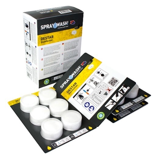 Allrengöringsmedel Spraywash DesTab, gul 18 tab/förpackning - SPRAYWASH