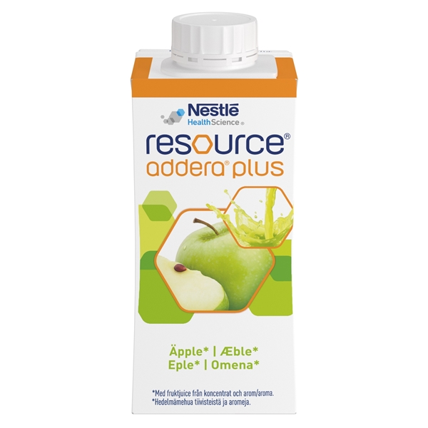 Resource Addera Plus, 4x200ml äpple - Resource