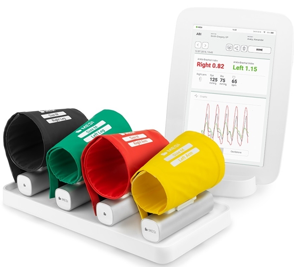 MESI mTABLET ABI-set, Med 4 manschetter Medium - MESI