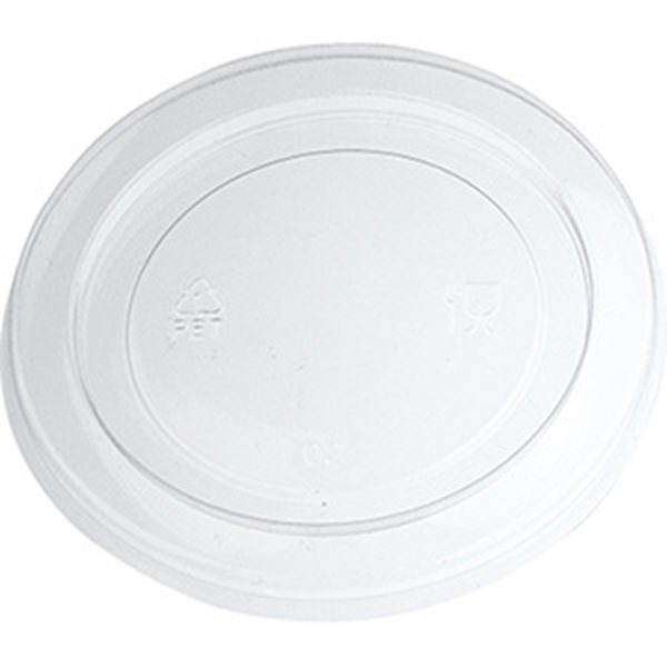 Lock PET till glassbägare 120ml, Ø74mm transparent