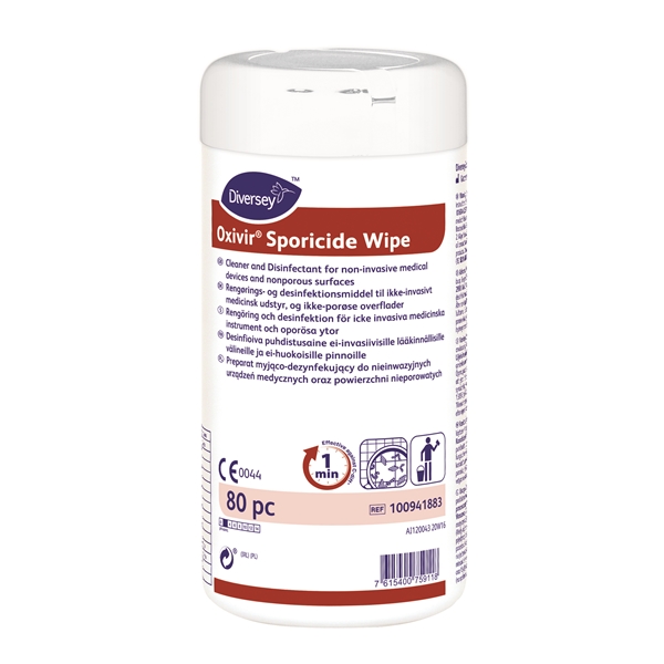 Ytdes. väteperoxid servett, 80st Oxivir sporocide - Diversey