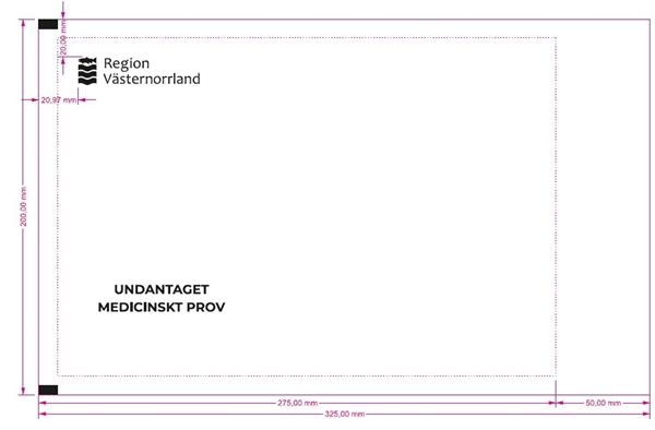 Provpåse Region Västernorrland, Undantaget medicinskt  prov
