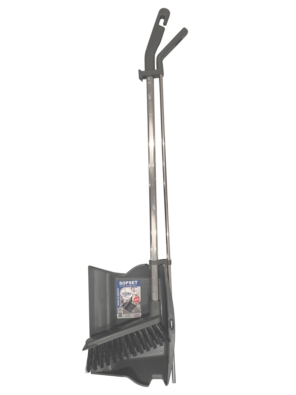 Sopset komplett plast, 75cm grå lättviktsmodell - Kron