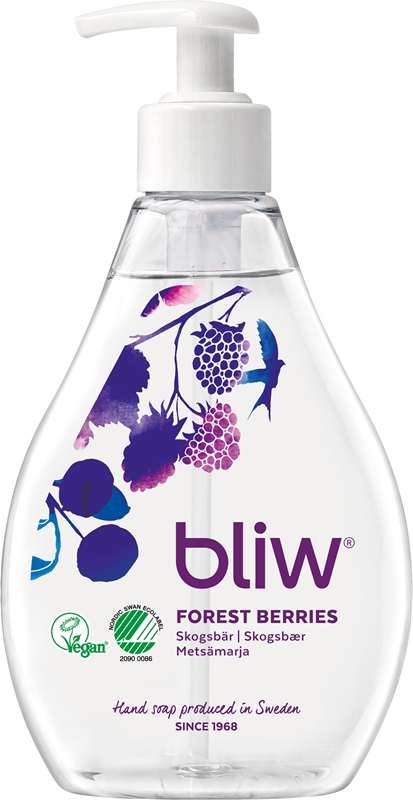 Flytande tvål Bliw, 300ml m pump skogsbär - Bliw
