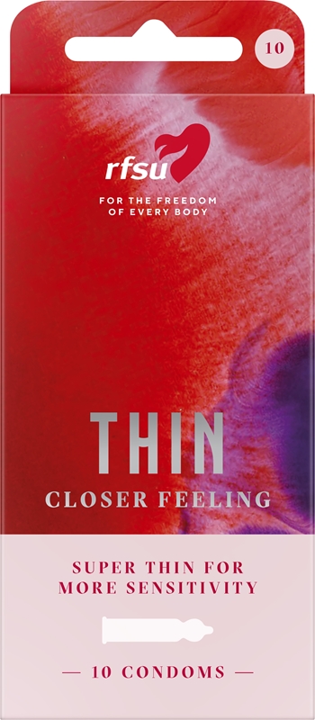 Kondom Thin, L185xB53x0,05mm 12x10-p - RFSU