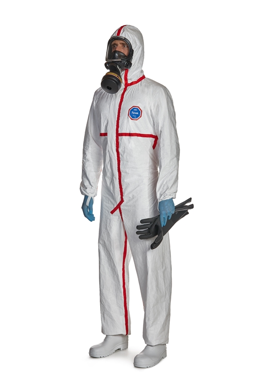 Overall Dupont Tyvek 800ES, S vit med huva - DuPont