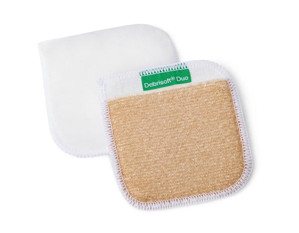 Debrideringsdyna Debrisoft Duo, 10x10cm m ficka - Debrisoft