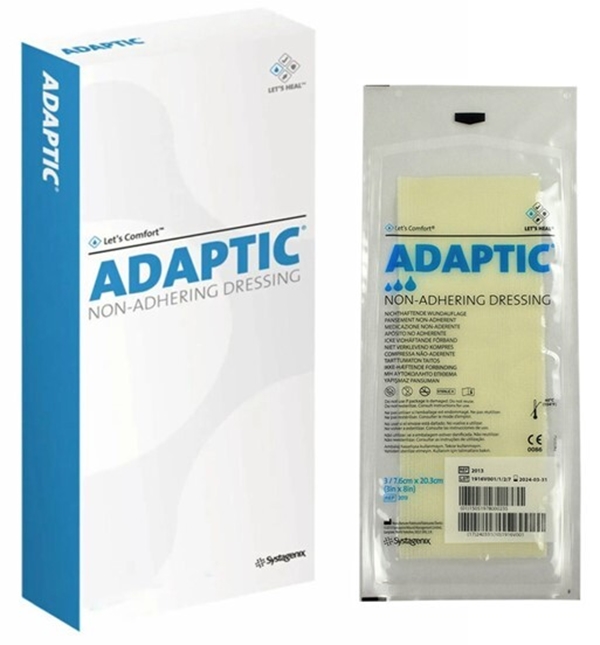 Salvkompress Adaptic, 7,5x20cm 3-p - Adaptic