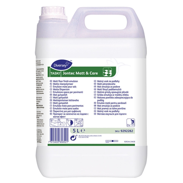 Golvpolish Jontec Matt & Care, 5L matt pH=9 - Taski