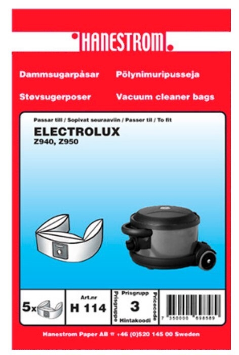 Dammsugarpåse, Electrolux Z940 Z950 Z951