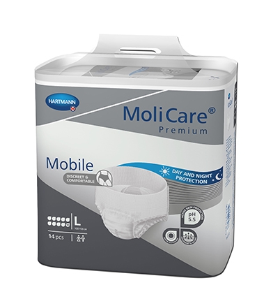 Inkontinensskydd allt-i-ett byxa, MoliCare Prem Mobile 10 dr L - Molicare - 1
