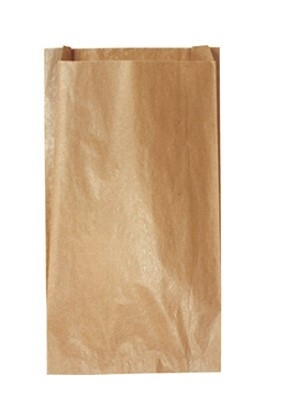 Papperspåse plan, 2kg 200x70x350mm brun