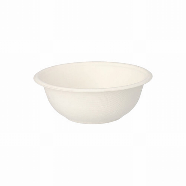Salladsskål bagasse pure, till 200ml Ø11,2cm vit - Papstar - 2