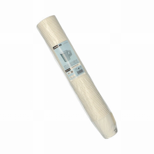 Pappersbägare med öra Starpak, 18cl vit - Papstar - 2