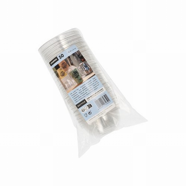 Lock PET Starpak till bägare, till 30cl Ø8cm kupol transp - Papstar - 2